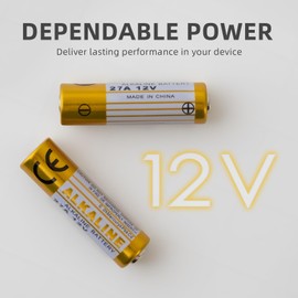 Soyasi 27a 12v Battery,A27 27A 12V Battery 6 Pack,27a 12v Battery for Remote, Long Lasting 12 Volt A27 Batteries