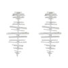 Kendra Scott Rylan Statement Earrings Rhodium Metal One Size
