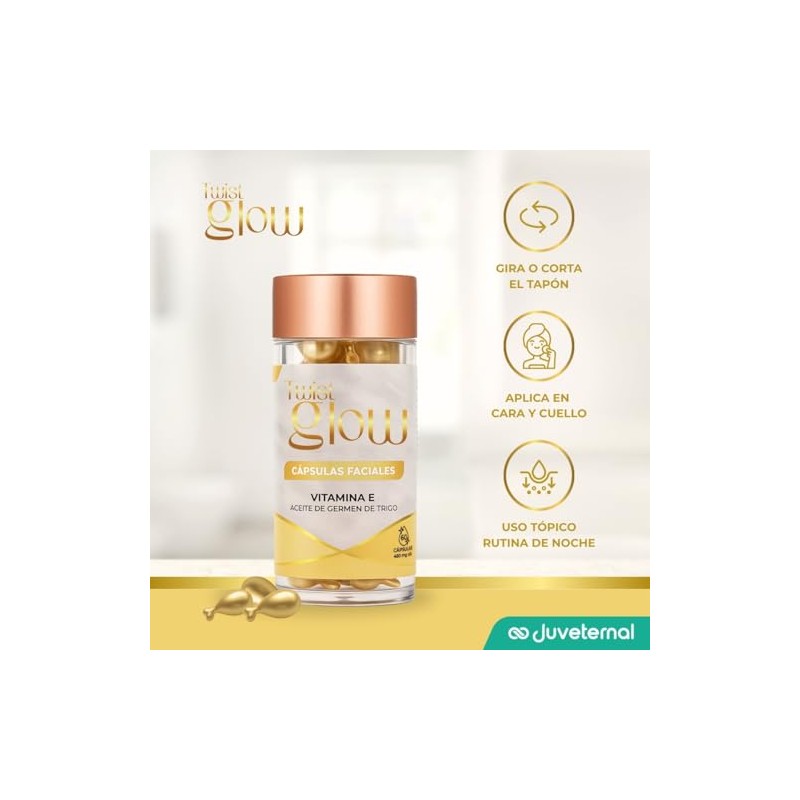 Cápsulas Faciales con Vitamina E y Germen de Trigo, 60