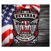 Unbranded 20oz Sublimation Tumbler Wrap I Am A Veteran Ready to Press Heat Transfer
