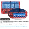 AOICRIE 4pcs 24V Relay Module 4 Channel Relay Board with