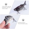 SUPVOX 2pcs Realistic Fishing Lures Bait for Outdoor Fishing Enthusiasts