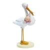 Storch mit Baby Mädchen ca. 11 cm Tortendeko Tischdeko