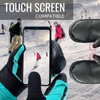devembr Ski Mittens with Wrist Guards, Warm Snowboard Mittens, Waterproof,