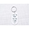 I love You Most The End I win Keychain
