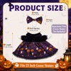 Halloween Porch Goose Outfits, Purple Pumpkin Goose Dress