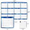48" x 32" Large Erasable Calendar 2025-12 Month Wall Calendar
