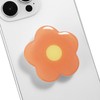 Cute Flower Series Collapsible Design Phone Grip (Adhesive, Orange)