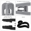 20 Pieces Flocked Clips, 5 Pieces Hanger Connectors, Trouser Clips,