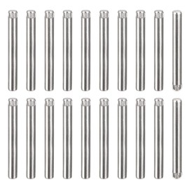 sourcing map 4x40mm 304 Stainless Steel Dowel Pins, 20Pcs Knurled Head Flat Chamfered End Dowel Pin, Wood Bunk Bed Shelf Pegs Support Shelves Fasten Elements