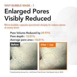MENOKIN 30 Seconds Quick Bubble Mask [LIFT] - [Collagen] & Niacinamide in Micro-bubbles for Anti Aging, Boost Elasticity, Fine Lines, Korean Glass Skin Care Essential, 50 Uses, 2.36 fl.oz