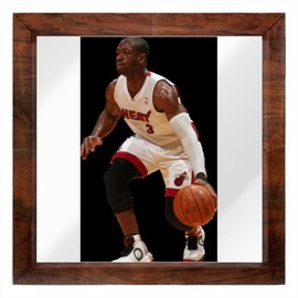 PEAS IN A POD Dwayne Wade - 12X12 Full Color Photo Sign With Hand Made Wood Frame PIAP #G330580