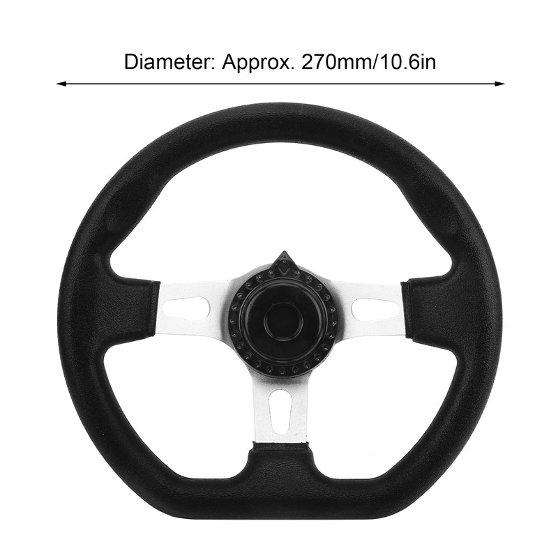 OffRoad Kart Steering Wheel 270mm 3 Spokes Modification Universal for