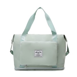 FANDARE Travel Bags Hand Luggage Bag Foldable Sports Bag Overnight Tote Handbag Women Men Weekender Bag Hospital Bag Swimming Bag Training Bag with Shoe Compartment, Green