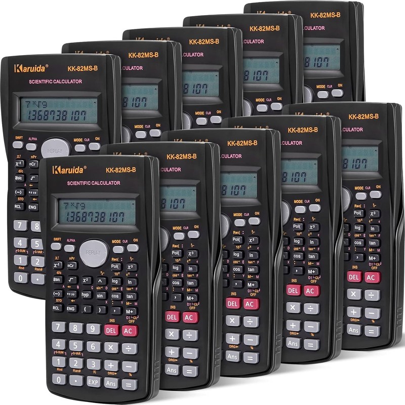 Flutesan Calculadora científica de ingeniería de 2 líneas, calculadora matemática