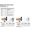 NIBCO Fig No QT74X, 3/4 in. Brass Boiler Drain, Quarter-Turn,