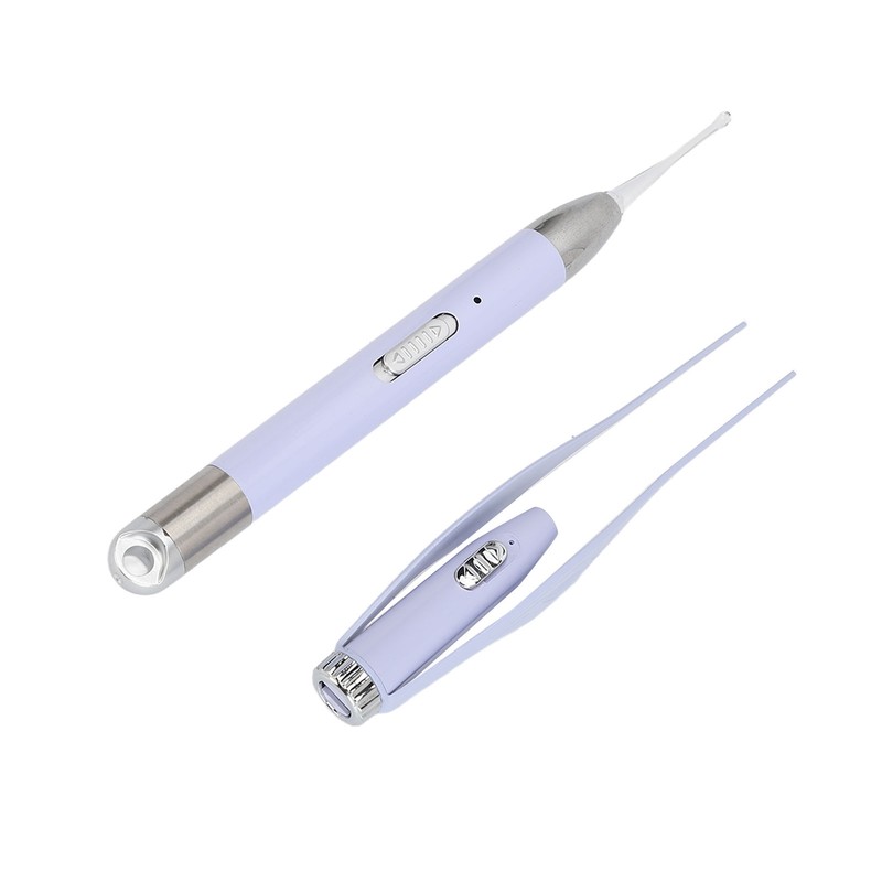 Ear Wax Spoon Tweezer USB Rechargeable Ear Cleaner Earpick with