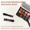 Jaasuee 20-Piece Eyeshadow Brushes Set - Dual Sided Sponge and