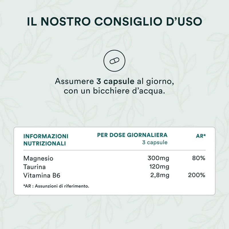 NOVOMA Magnesio Completo, Magnesio Bisglicinato Con Taurina e Vitamina B6,