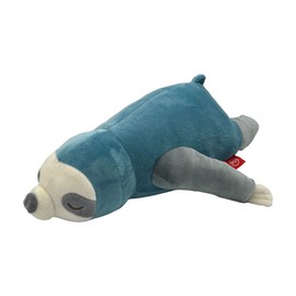 UNUS Sloth Cuddly Toy Cushion, 30 cm, Turquoise, Cuddly Pillow, Travel Pillow, Children, Soft and Fluffy