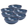 Organic Blue Irregular Stoneware Ceramic Cereal Bowls Dip Bowls Ice