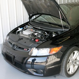 Redline Tuning 21-18007-02 Hood QuickLIFT Plus Mono-Strut Compatible with Honda Civic 2006-2011 (All Black Components)