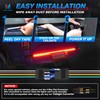 MICTUNING Truck Tailgate Light Strip 48 Inch Triple Row 360