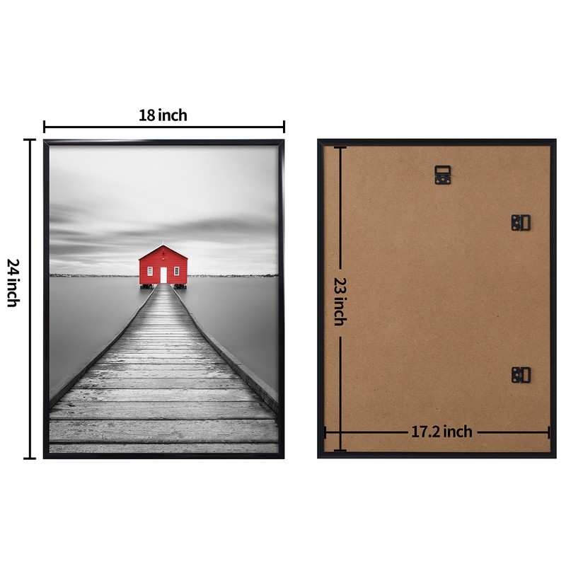 ELSKER&HOME 18x24 Poster Frame 9 Pack, Black Picture Frame for