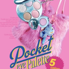 FWEE Pocket Eye Palette & Single Eye Shadow Keyring Set 2items, Shadow Palette#$%Keyring Shadow:EP03 Strawberry Whip-S05 Icy