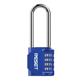 RESET-060 4 Digit Combination Padlock with 2.4 inch Long Shackle Combination Lock,Outdoor Waterproof Padlock,Indoor Padlock for School Locker, Gym Locker, Shed, Fence, Gate, Toolbox, Blue