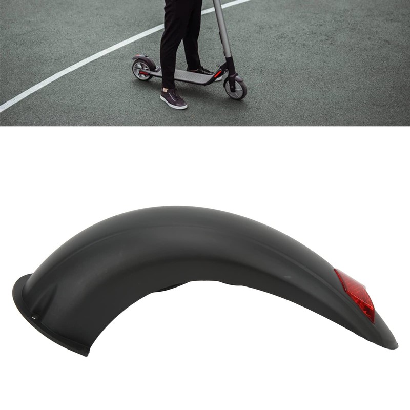 equlup Scooter Rear Mudguard with Tail Light, 10in Scooter Splash