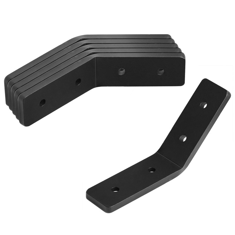 eoere 6-Pack Heavy-Duty 45 Degree Inside Flush Post Brackets for