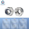 M2.5 Galvanized iron Nyloc Lock nut,2.5mm Self Nylock Locking Nuts