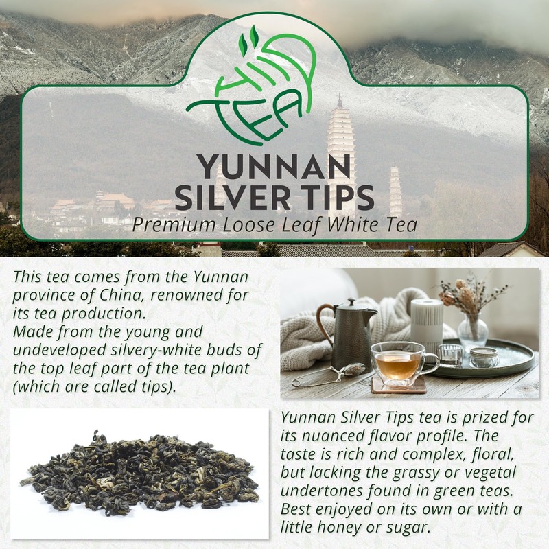 Yunnan Silver Tips White Tea Loose Leaf - Premium Tea