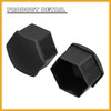 Partuto 20pcs 21mm Wheel Lock Lug Bolt Nut Cover Cap