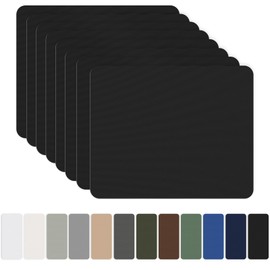 8 Pieces 7.87 x 5.9 inch Nylon Repair Patches Nylon Fabric Patch Self-Adhesive Nylon Repair Tape Waterproof Lightweight Repair Patches Repair Patch Kit for Clothing Down Jacket Tent Bag (Black)