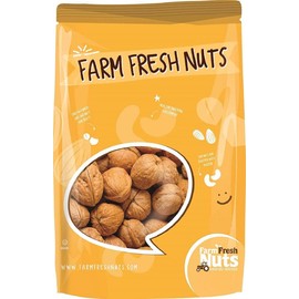 In Shell Walnuts (4 Lbs.) - Large Natural California Walnuts - Great Source of Omega 3 - Fresh New Crop - Bursting with Flavor - Farm Fresh Nuts Brand