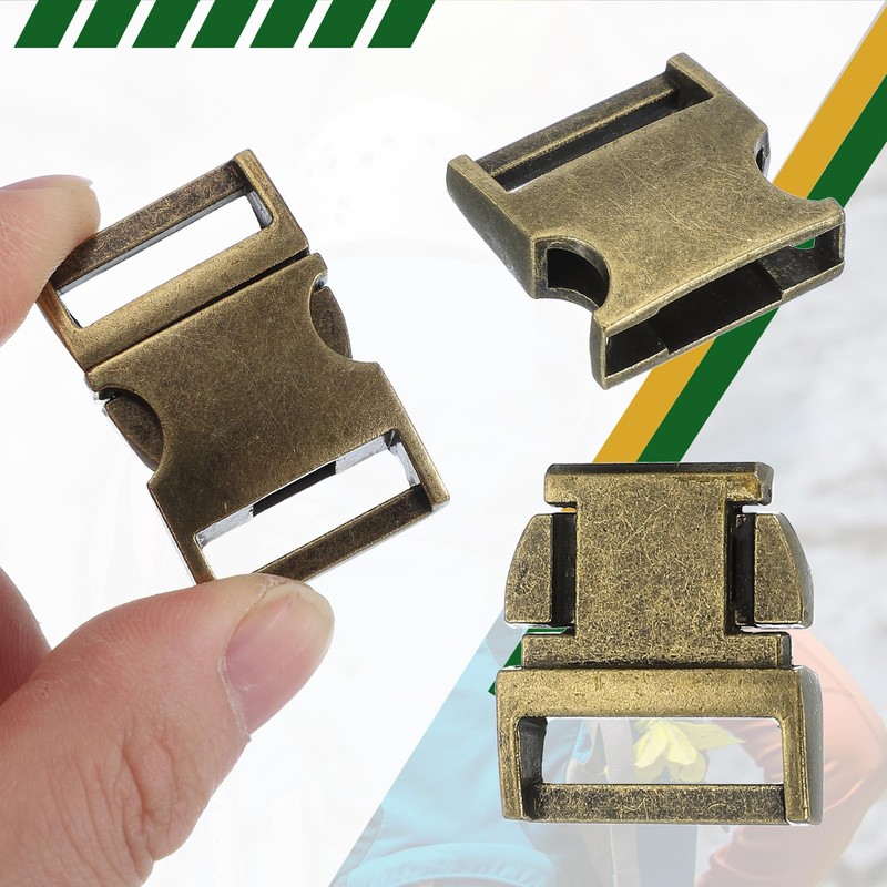 PATIKIL Metal Buckle, 4 Pack Quick Side Release Clips for