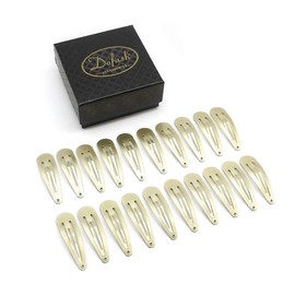 Dofash 20Pcs Snap Hair Clips Hair Grips Metal Hair Clips 5Cm/2In Hair Accessories For Girls (Blonde)