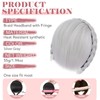 S-noilite Headband with Bangs, Front Hair Bangs Wigs Headband, Synthetic