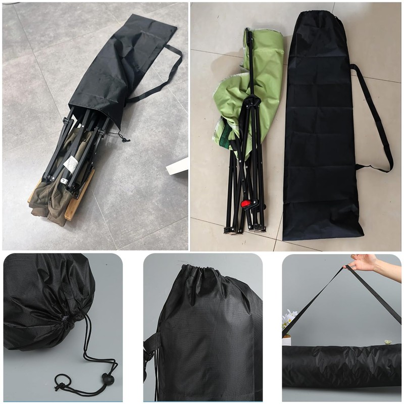SquEqu 2 Pack Folding Camping Chairs Bag Replacement Folding Camp