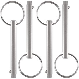 4 Pack Quick Release Pins, Diameter 5/16"(8mm), Usable Length: 2-1/4"(57mm), Full 316 Stainless Steel, Bimini Top Pin, Marine Hardware, All Parts are Made of 316 Stainless Steel