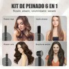 Secador De Pelo Alta Velocidad Profesional 6 En 1 Secador