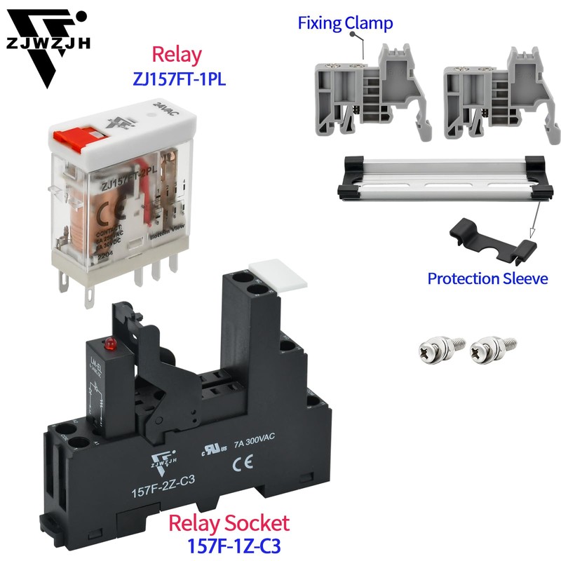 24V AC Relay Electromagnetic Relay 8 Amp 8Pin DPDT 2NO