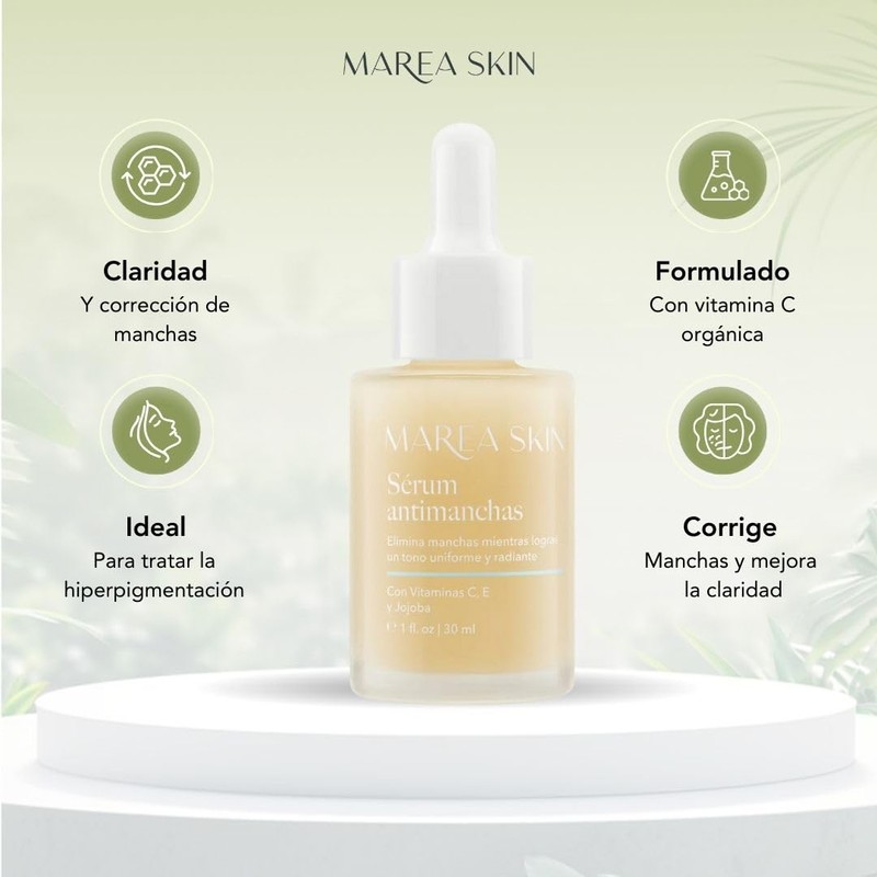 Sérum Antimanchas Con Péptidos y Vitamina C | 100% Ingredientes
