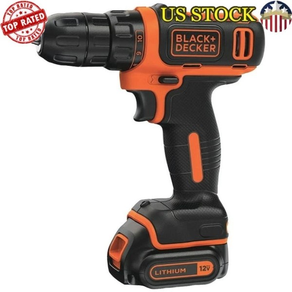 Unbranded 12V Cordless Drill Lithium Battery Keyless Chuck LED Light
