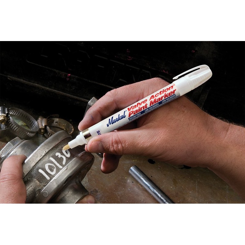 Markal 96826 Valve Action Liquid Paint Marker with 1/8" Bullet