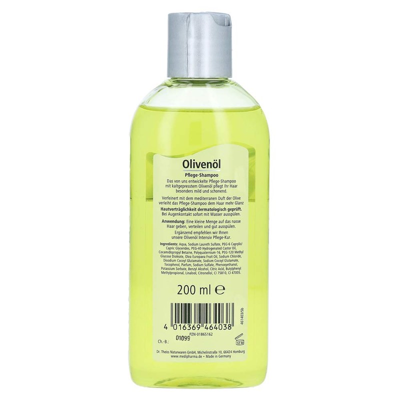 Medipharma Cosmetics, Olive Oil Care Shampoo 200 ml Pack of