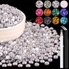 BELLEBOOST 4000PCS 5mm Resin Rhinestones Bulk for Crafting (Clear), Flatback