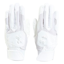 UA Clean Up Batting Gloves, Colorless, 6001311 (100), White, White, Medium